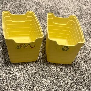 step 2 kitchen vegetable bin and recycle bin 2 bins fits multiple step 2 kitchen